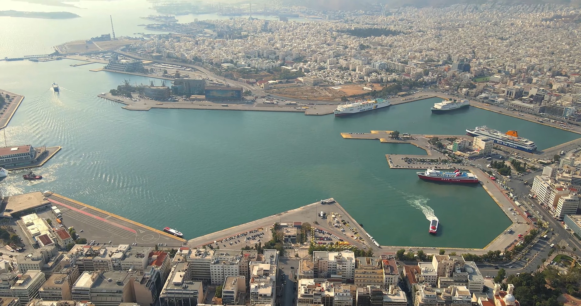 Explore Piraeus through a scenic video and discover the vibrant atmosphere of the city.